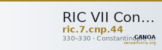 RIC VII Constantinople 44 — CANOA