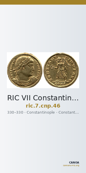 RIC VII Constantinople 46 — CANOA