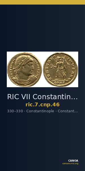 RIC VII Constantinople 46 — CANOA