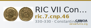 RIC VII Constantinople 46 — CANOA