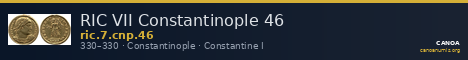 RIC VII Constantinople 46 — CANOA