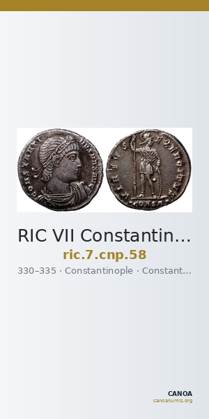 RIC VII Constantinople 58 — CANOA