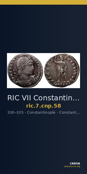 RIC VII Constantinople 58 — CANOA