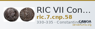 RIC VII Constantinople 58 — CANOA