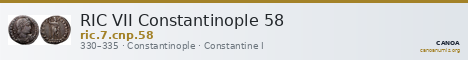 RIC VII Constantinople 58 — CANOA