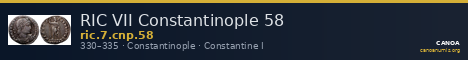 RIC VII Constantinople 58 — CANOA