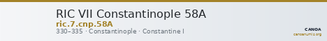 RIC VII Constantinople 58A — CANOA