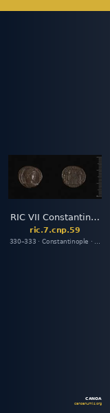 RIC VII Constantinople 59 — CANOA