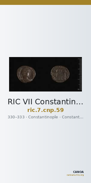 RIC VII Constantinople 59 — CANOA