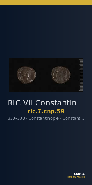 RIC VII Constantinople 59 — CANOA