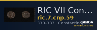 RIC VII Constantinople 59 — CANOA