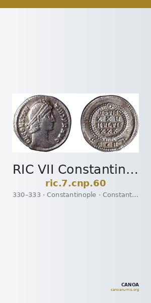 RIC VII Constantinople 60 — CANOA