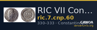 RIC VII Constantinople 60 — CANOA