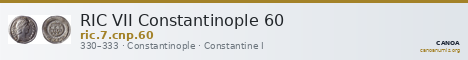 RIC VII Constantinople 60 — CANOA