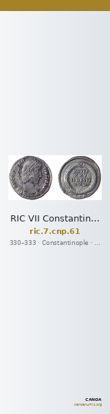 RIC VII Constantinople 61 — CANOA
