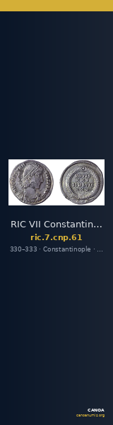 RIC VII Constantinople 61 — CANOA