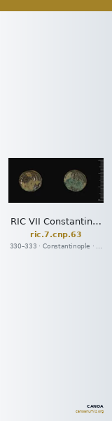 RIC VII Constantinople 63 — CANOA