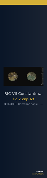 RIC VII Constantinople 63 — CANOA