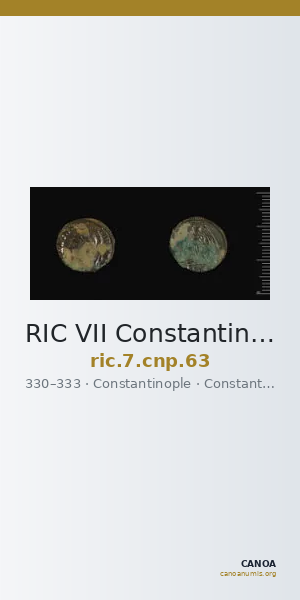 RIC VII Constantinople 63 — CANOA