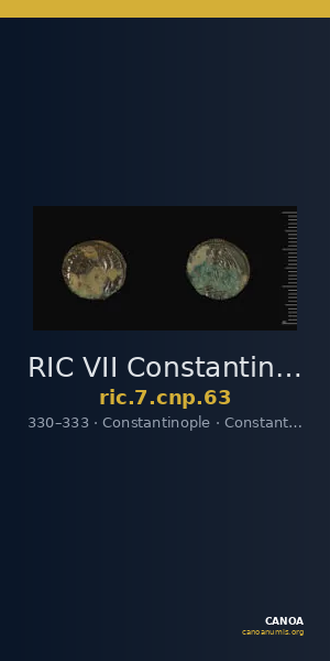 RIC VII Constantinople 63 — CANOA