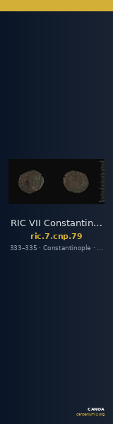 RIC VII Constantinople 79 — CANOA