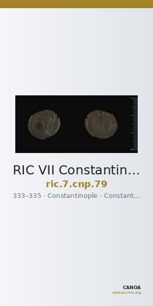 RIC VII Constantinople 79 — CANOA