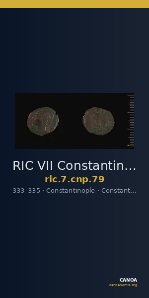 RIC VII Constantinople 79 — CANOA