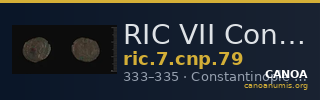RIC VII Constantinople 79 — CANOA