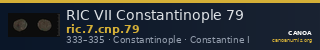 RIC VII Constantinople 79 — CANOA