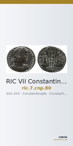 RIC VII Constantinople 80 — CANOA