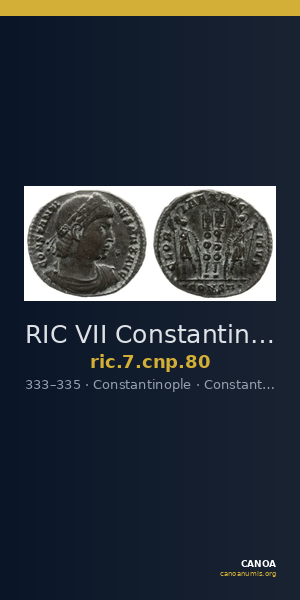 RIC VII Constantinople 80 — CANOA