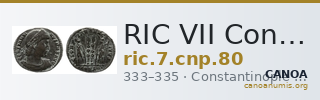 RIC VII Constantinople 80 — CANOA