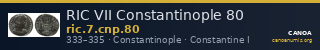 RIC VII Constantinople 80 — CANOA