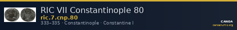 RIC VII Constantinople 80 — CANOA