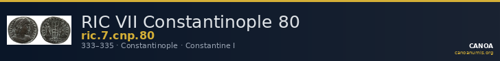RIC VII Constantinople 80 — CANOA
