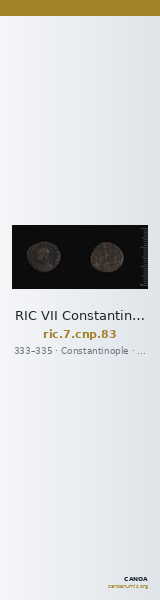 RIC VII Constantinople 83 — CANOA