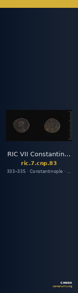 RIC VII Constantinople 83 — CANOA