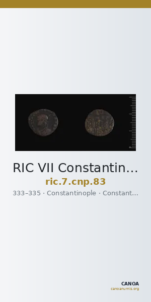 RIC VII Constantinople 83 — CANOA