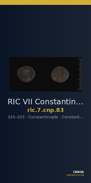 RIC VII Constantinople 83 — CANOA