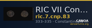 RIC VII Constantinople 83 — CANOA