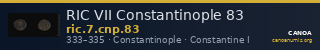 RIC VII Constantinople 83 — CANOA