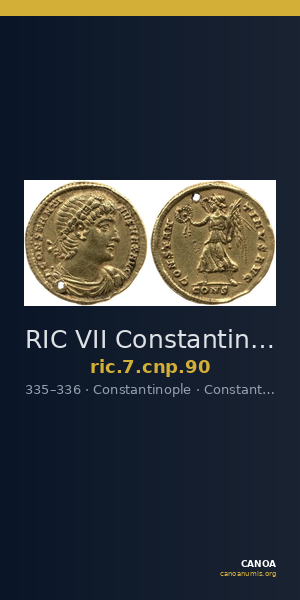 RIC VII Constantinople 90 — CANOA