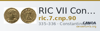RIC VII Constantinople 90 — CANOA