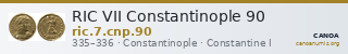 RIC VII Constantinople 90 — CANOA