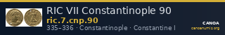 RIC VII Constantinople 90 — CANOA