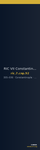 RIC VII Constantinople 92 — CANOA