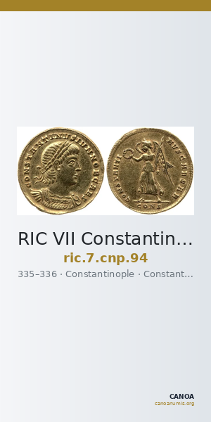 RIC VII Constantinople 94 — CANOA
