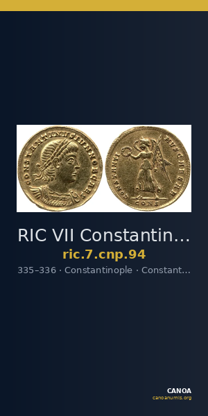 RIC VII Constantinople 94 — CANOA