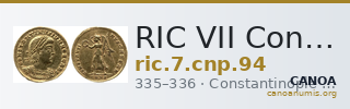RIC VII Constantinople 94 — CANOA