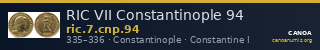 RIC VII Constantinople 94 — CANOA